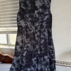 Coldwater Creek Black and Gray Midi Dress